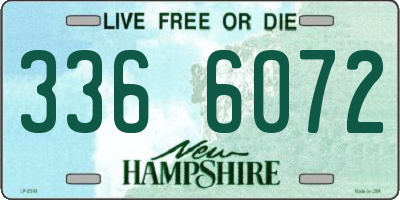 NH license plate 3366072