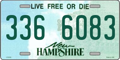 NH license plate 3366083