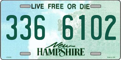 NH license plate 3366102