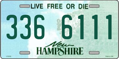 NH license plate 3366111