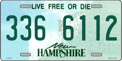 NH license plate 3366112