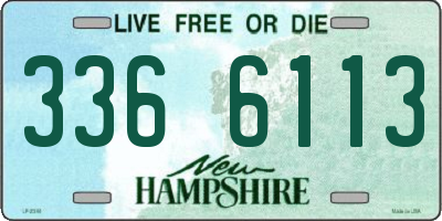 NH license plate 3366113