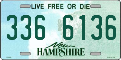NH license plate 3366136