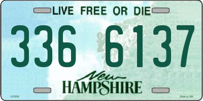 NH license plate 3366137