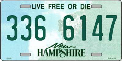 NH license plate 3366147