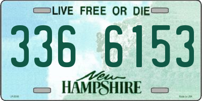 NH license plate 3366153