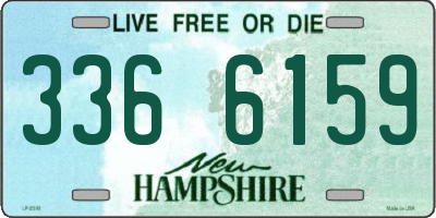 NH license plate 3366159
