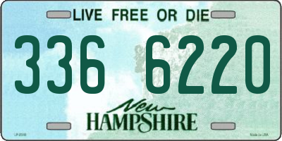 NH license plate 3366220