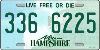 NH license plate 3366225