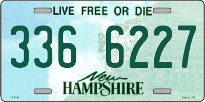 NH license plate 3366227
