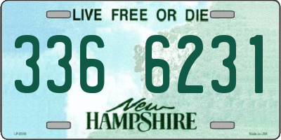 NH license plate 3366231
