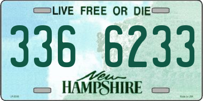 NH license plate 3366233