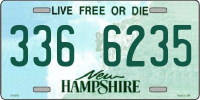 NH license plate 3366235