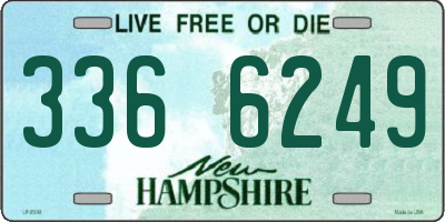 NH license plate 3366249