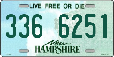 NH license plate 3366251