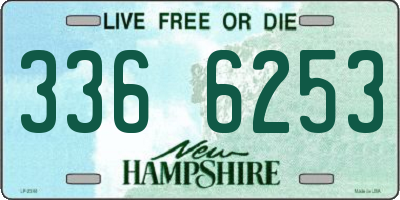 NH license plate 3366253