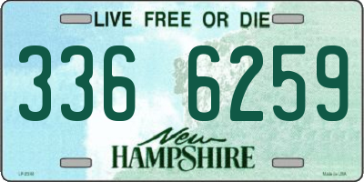 NH license plate 3366259