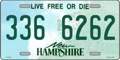 NH license plate 3366262