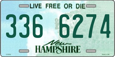 NH license plate 3366274