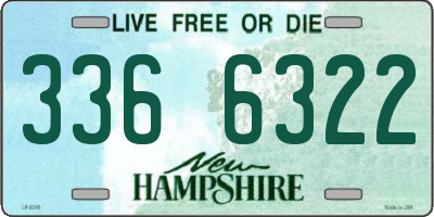 NH license plate 3366322