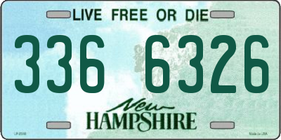 NH license plate 3366326