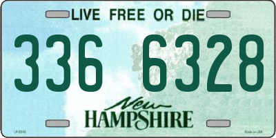 NH license plate 3366328