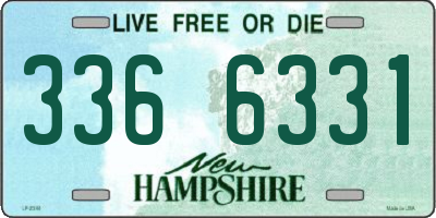 NH license plate 3366331