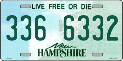 NH license plate 3366332