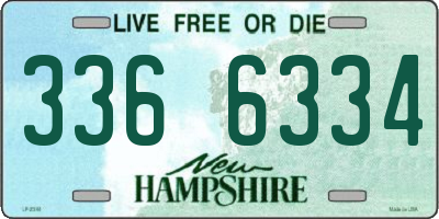 NH license plate 3366334