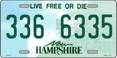NH license plate 3366335