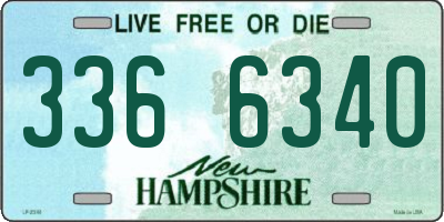 NH license plate 3366340