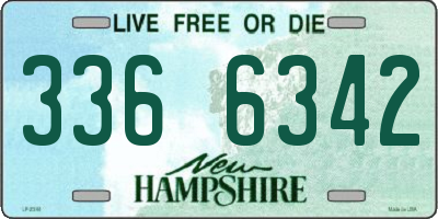 NH license plate 3366342