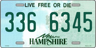 NH license plate 3366345