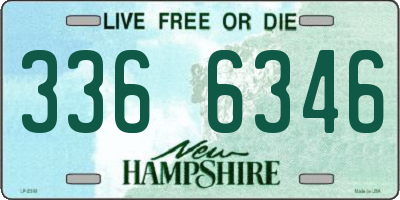 NH license plate 3366346