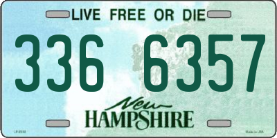 NH license plate 3366357