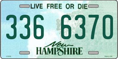 NH license plate 3366370