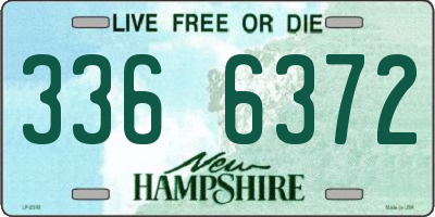NH license plate 3366372
