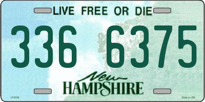 NH license plate 3366375