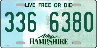NH license plate 3366380