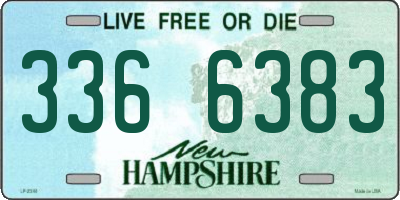 NH license plate 3366383