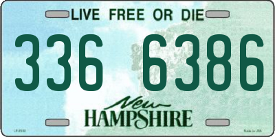 NH license plate 3366386
