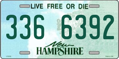 NH license plate 3366392