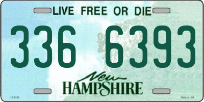 NH license plate 3366393