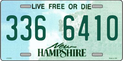 NH license plate 3366410