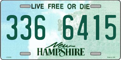 NH license plate 3366415