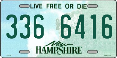 NH license plate 3366416