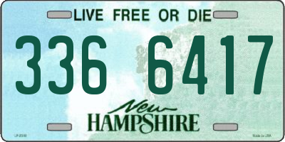 NH license plate 3366417