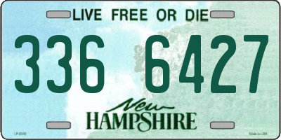 NH license plate 3366427