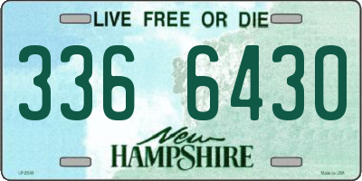 NH license plate 3366430