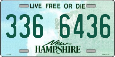 NH license plate 3366436